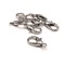 100 or 500 Pieces: Large 8 x 16 mm Antique Silver Lobster Claw Clasps